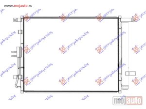 NOVI: delovi  HLADNJAK KLIME 2.0i BENZIN (500x395x12) Kia soul 08-11 -dostupno
