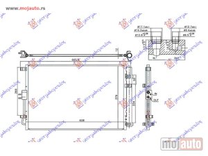 NOVI: delovi  HLADNJAK KLIME ZA SVE MODELE BENZIN (550x400x12) Kia soul 13-16 -dostupno