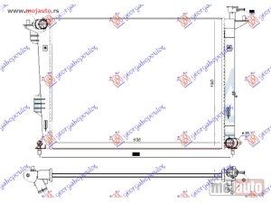 NOVI: delovi  HLADNJAK MOTORA 1.6/2.0 GDi BENZIN (MAN) (635x480x14) Kia carens 13- -dostupno