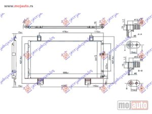 NOVI: delovi  HLADNJAK KLIME ZA SVE MODELE BENZIN (640x340x16) Lexus is ii 05-13 -dostupno
