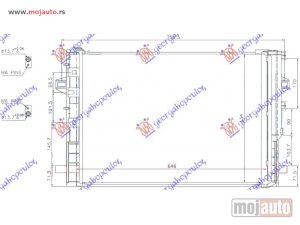 NOVI: delovi  HLADNJAK KLIME BENZIN/DIZEL (610x458) Mercedes a class (w176) 15-18 -dostupno