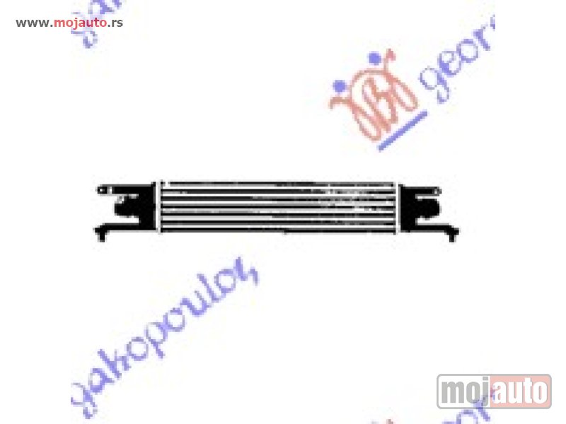 Glavna slika -  HLADNJAK INTERKULERA 1.3 MJTD-JTD (45x100x53) 75 KS Fiat punto evo 09-12 -dostupno - MojAuto