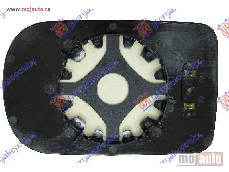 Glavna slika -  STAKLO RETROVIZORA SA GREJACEM PLAVO (KONVEKSNO) Desno Bmw series 7 (e38) 95-02 -dostupno - MojAuto