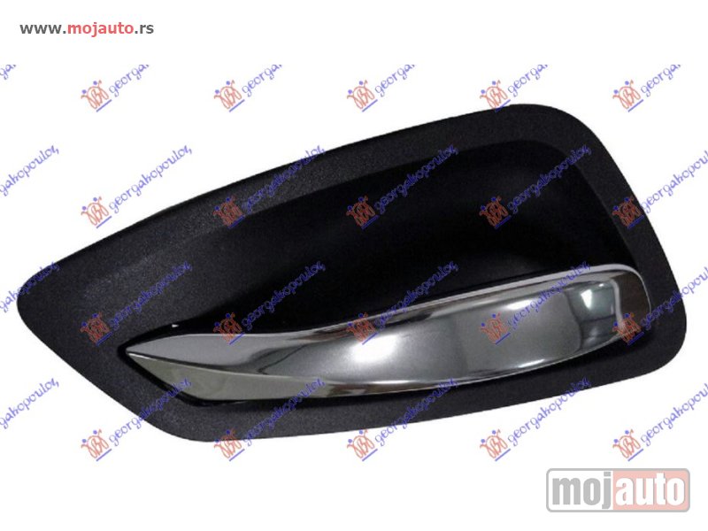 Glavna slika -  KVAKA PREDNJIH VRATA UNUTRASNJA HROM/CRNA Levo Bmw series 3 (e92/93) coupe/cabrio 11-13 -dostupno - MojAuto