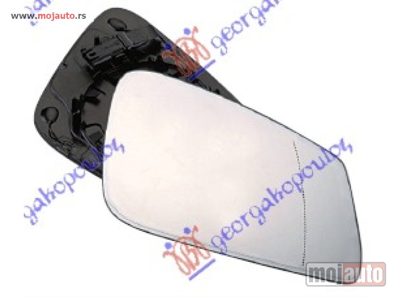Glavna slika -  STAKLO RETROVIZORA SA GREJACEM (& GT/F07) (ASFERICNO) Desno Bmw series 5 (f10/11) 13-16 -dostupno - MojAuto
