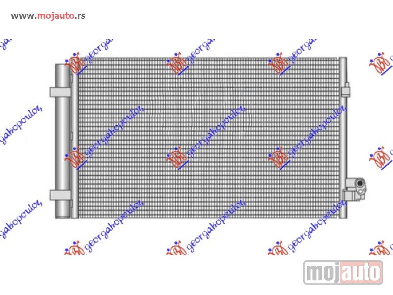 Glavna slika -  HLADNJAK KLIME 4.4 M5/M550 BENZIN (660x382x16) Bmw series 7 (g11/g12) 19-22 -dostupno - MojAuto