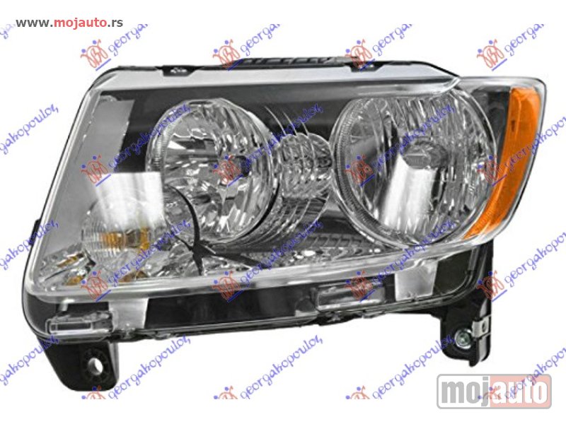 Glavna slika -  FAR HROM (DEPO) Levo Jeep compass 11-16 -dostupno - MojAuto