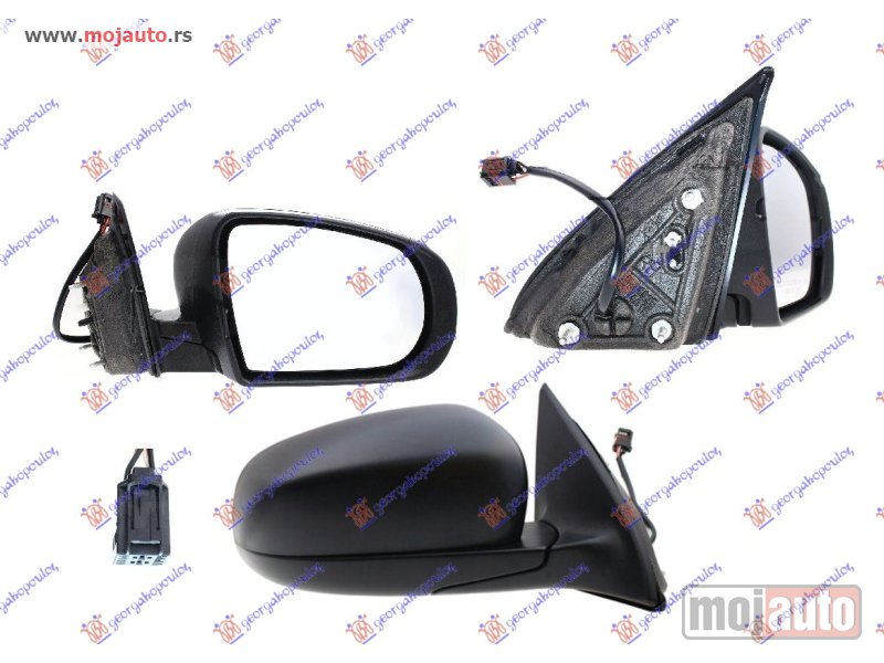 Glavna slika -  RETROVIZOR ELEKTRICNI SA GREJACEM PM (KRATAK KABL) (A KVALITET) (RAVNO STAKLO) Desno Jeep cherokee (kl) 19- -dostupno - MojAuto