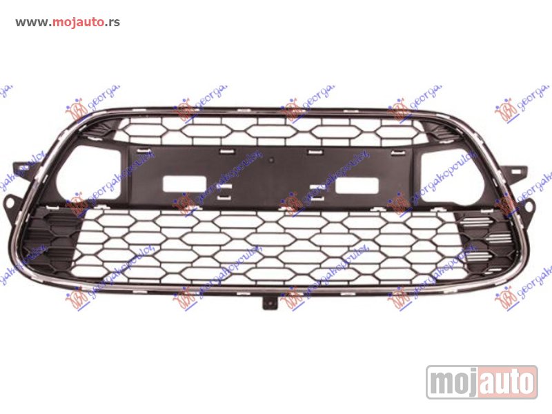 Glavna slika -  CENTRALNA RESETKA BEZ LAJSNE (HROM OKVIR) Citroen c3 10-13 -nedostupno - MojAuto
