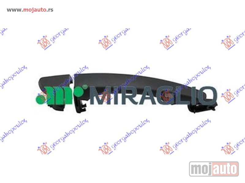 Glavna slika -  KVAKA PREDNJIH/ZADNJIH VRATA SPOLJASNJA CRNA Desno Citroen c4 cactus 18- -dostupno - MojAuto