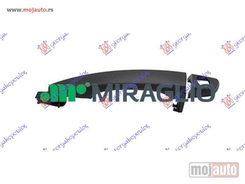 Glavna slika -  KVAKA PREDNJIH VRATA SPOLJASNJA CRNA (SA OTVOROM) Levo Citroen c4 grand picasso 14-17 -dostupno - MojAuto