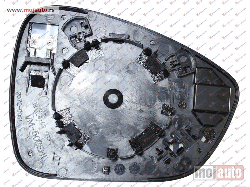 Glavna slika -  STAKLO RETROVIZORA SA GREJACEM (KONVEKSNO) Levo Citroen ds4 11-15 -dostupno - MojAuto