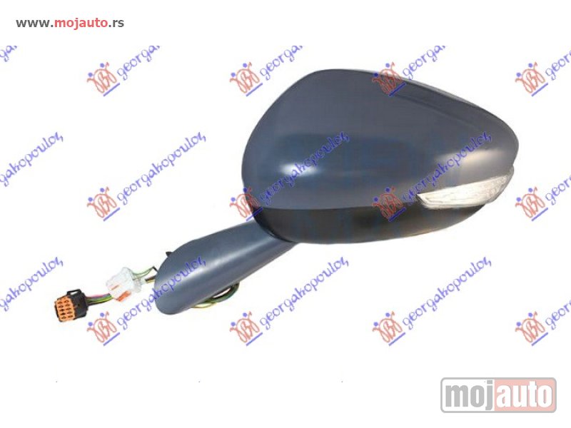 Glavna slika -  RETROVIZOR ELEK. SA GREJ. PM (ELEKTRO-SKLOPIV) (MIGAVAC) (SVETLO) (MEMORIJA) (MRTAV UGAO) (A KVAL) (KONVEKSNO STAKLO) Levo Citroen c4 grand picasso 14-17 -dostupno - MojAuto