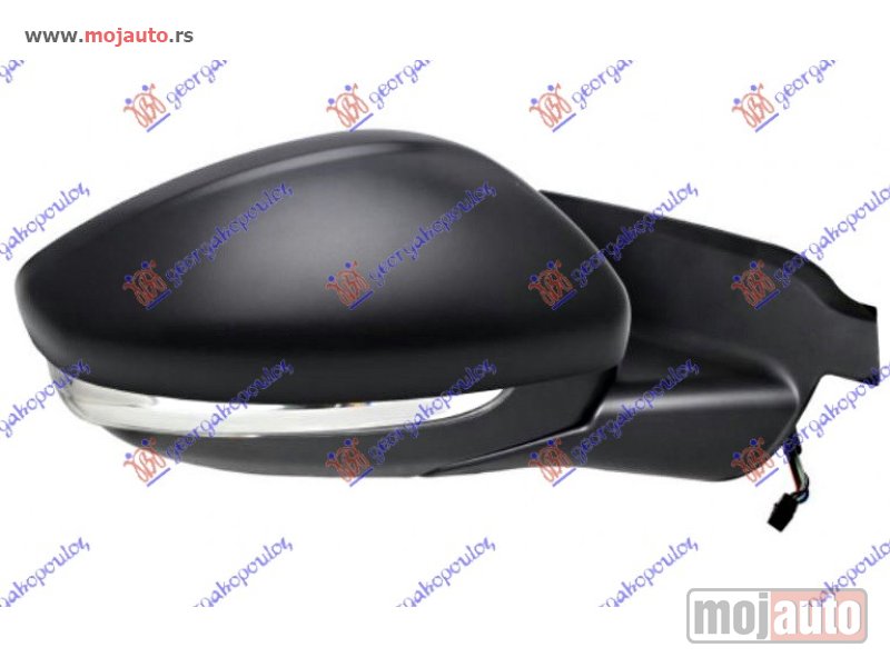 Glavna slika -  RETROVIZOR ELEKTRICNI SA GREJACEM PM (MIGAVAC) (SENZOR) (A KVALITET) (KONVEKSNO STAKLO) Desno Citroen c4 cactus 18- -dostupno - MojAuto