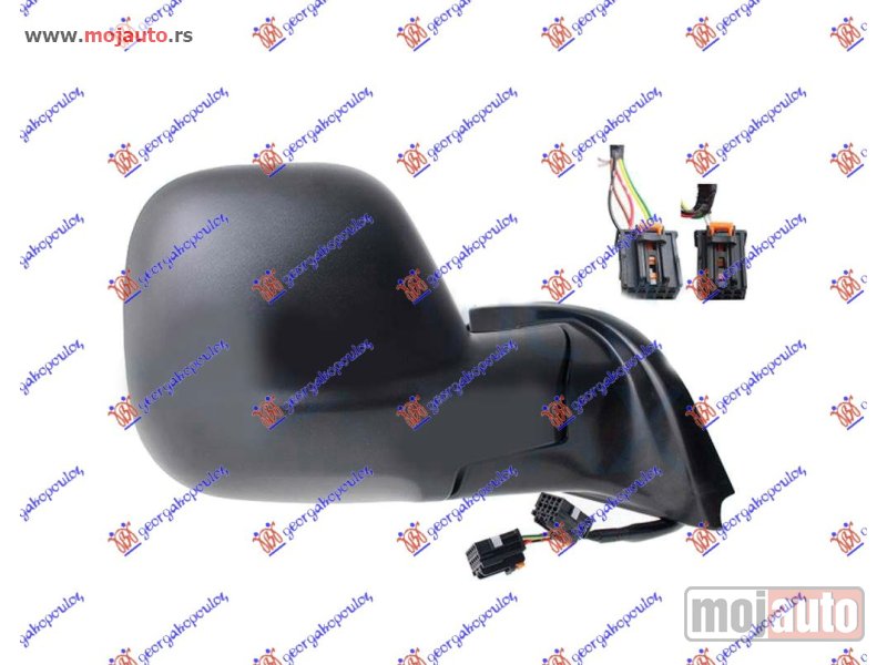 Glavna slika -  RETROVIZOR ELEKTRICNI SA GREJACEM (SENZOR) (5+2 PIN) (A KVALITET) (KONVEKSNO STAKLO) Desno Citroen berlingo van 19- -dostupno - MojAuto