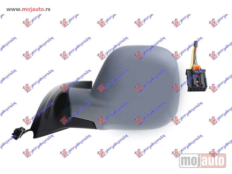 Glavna slika -  RETROVIZOR ELEKTRICNI SA GREJACEM PM (5 PIN) (A KVALITET) (KONVEKSNO STAKLO) Levo Citroen berlingo 19- -dostupno - MojAuto