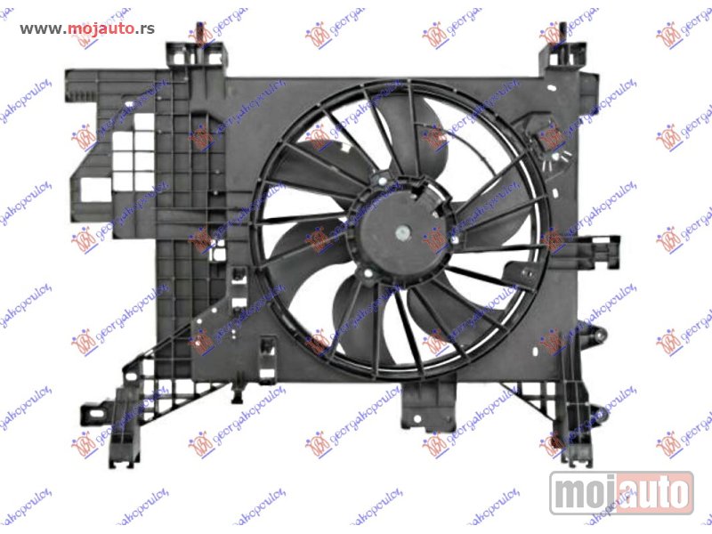 Glavna slika -  VENTILATOR (1.5 DIZEL) (385mm) (2+2 PIN) Dacia duster 10-17 -dostupno - MojAuto
