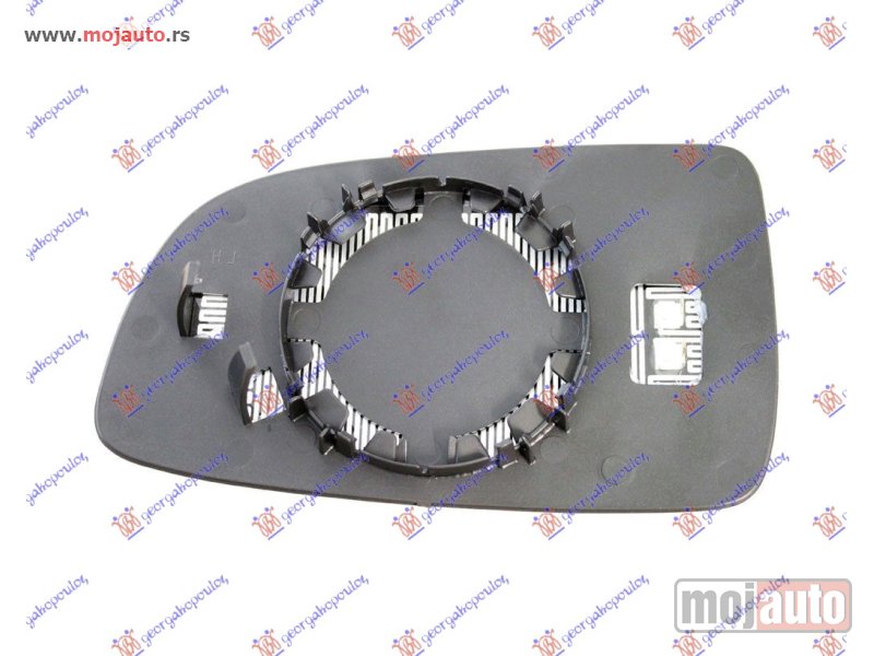 Glavna slika -  STAKLO RETROVIZORA SA GREJACEM (KONVEKSNO) Desno Chevrolet aveo sedan 07-12 -dostupno - MojAuto