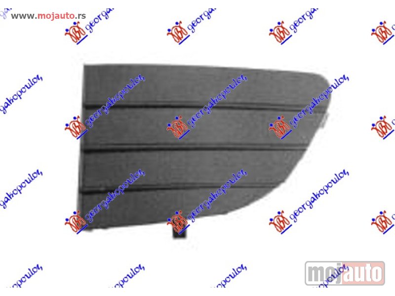 Glavna slika -  RESETKA PREDNJEG BRANIKA (BEZ MAGLENKE) METALIK-SIVA Levo Fiat punto evo 09-12 -dostupno - MojAuto