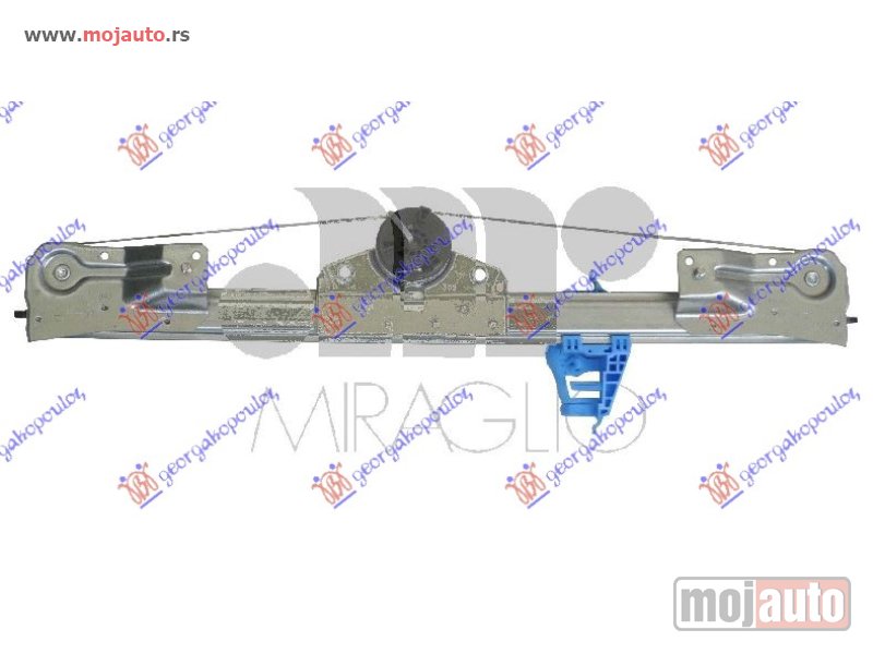 Glavna slika -  PODIZAC ZADNJEG PROZORA ELEKTRICNI (BEZ MOTORA) (A KVALITET) Desno Fiat doblo 09-15 -dostupno - MojAuto