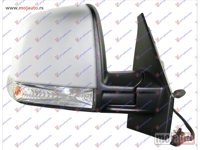 Glavna slika -  RETROVIZOR MEHANICKI SA SAJLOM (KOMBI) (MIGAVAC) (A KVALITET) (KONVEKSNO STAKLO) Desno Fiat doblo 09-15 -dostupno - MojAuto