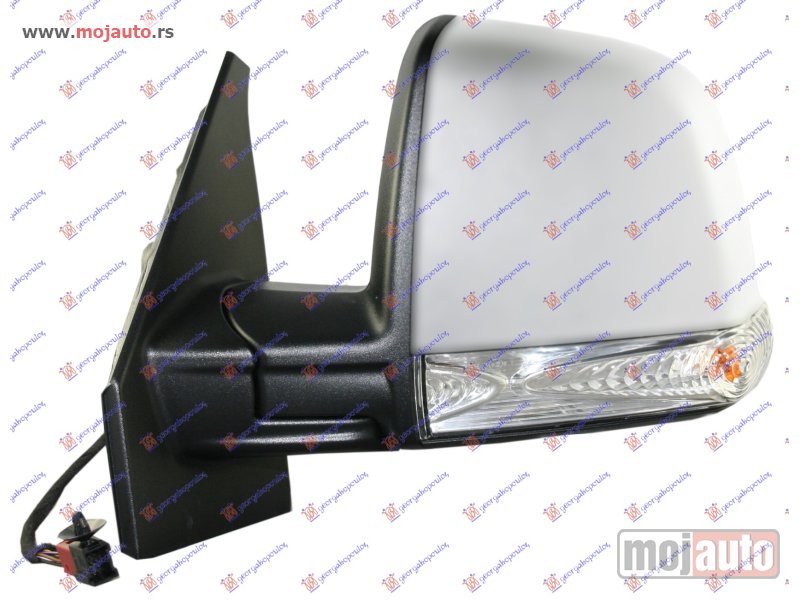 Glavna slika -  RETROVIZOR ELEKTRICNI SA GREJACEM PM (KOMBI) (MIGAVAC) (KONVEKSNO STAKLO) Levo Fiat doblo 09-15 -dostupno - MojAuto