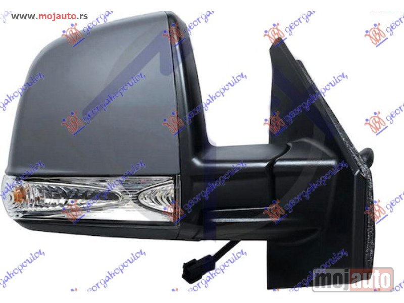 Glavna slika -  RETROVIZOR MEHANICKI SA SAJLOM PM (KOMBI/PANORAMA) (MIGAVAC) (A KVALITET) (KONVEKSNO STAKLO) Desno Fiat doblo 15- -dostupno - MojAuto
