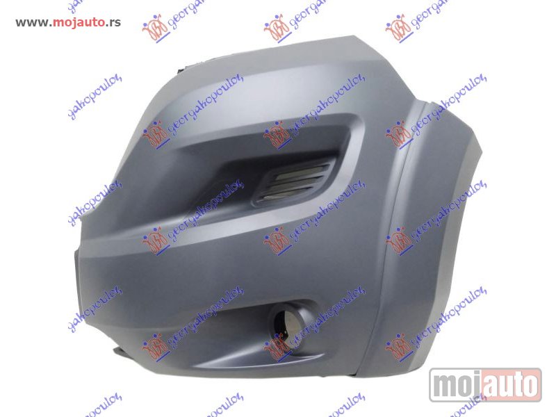 Glavna slika -  KRAJ PREDNJEG BRANIKA CRNI (SA MAGLENKOM) (MAXI) (MODEL SA PLASTICNIM RUBOM NA KRILU) Levo Fiat ducato 20- -dostupno - MojAuto