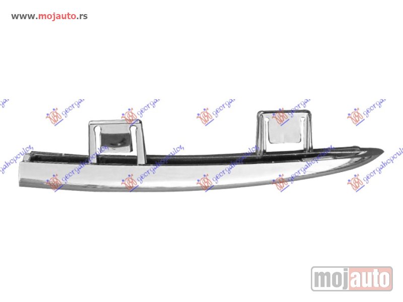 Glavna slika -  LAJSNA RESETKE PREDNJEG BRANIKA HROM Levo Fiat linea 13-15 -dostupno - MojAuto