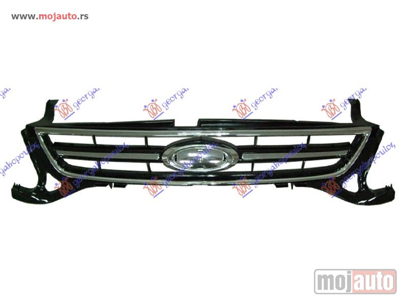 Glavna slika -  PVC MASKA CRNA/HROM (HROM OKVIR) Ford mondeo 11-14 -dostupno - MojAuto