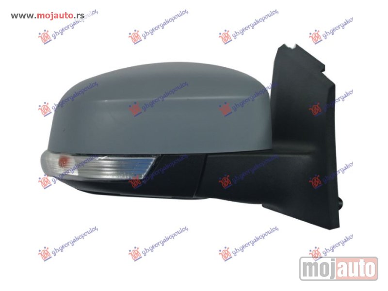Glavna slika -  RETROVIZOR ELEKTRICNI SA GREJECEM PM (MIGAVAC) (SENZOR) (A KVALITET) (ASFERICNO STAKLO) Desno Ford focus 14-18 -dostupno - MojAuto