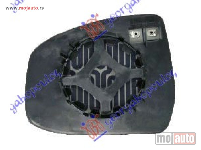 Glavna slika -  STAKLO RETROVIZORA SA GREJACEM (ASFERICNO) Desno Ford focus 14-18 -dostupno - MojAuto