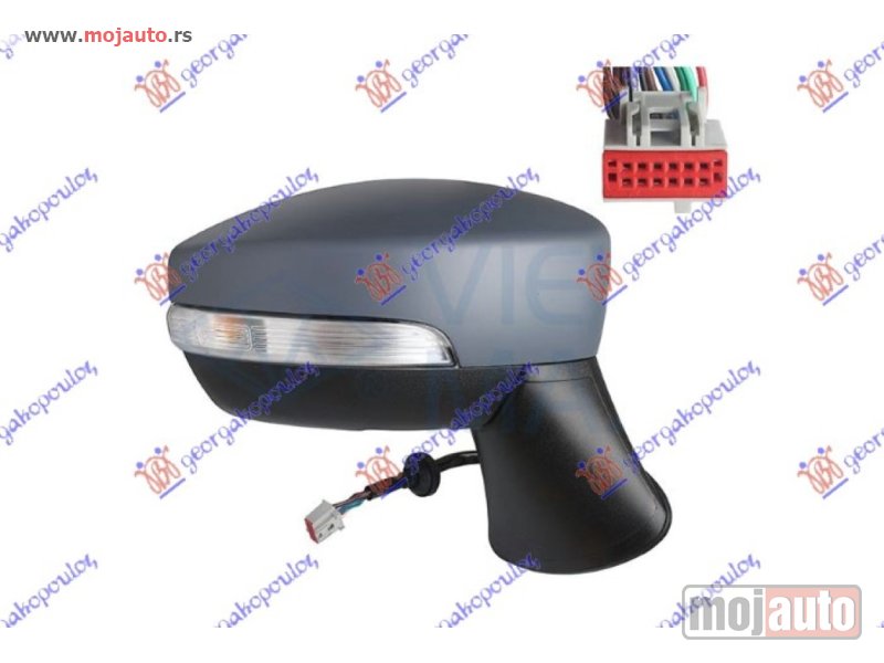 Glavna slika -  RETROVIZOR ELEKTRICNI SA GREJ. PM (ELEKTRO-SKLOPIV) (MIGAVAC) (SVETLO) (MRTAV UGAO) (10 PIN) (A KVAL) (KONVEKSNO STAKLO) Desno Ford ecosport 17- -dostupno - MojAuto