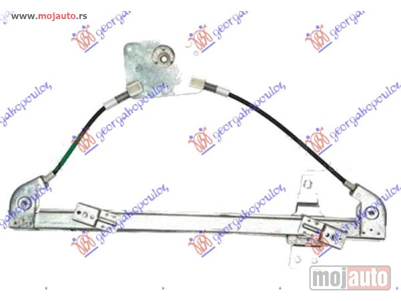 Glavna slika -  PODIZAC ZADNJEG PROZORA ELEKTRICNI (BEZ MOTORA) (A KVALITET) Desno Hyundai i20 (h/b) 14-18 -nedostupno - MojAuto