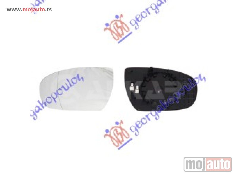 Glavna slika -  STAKLO RETROVIZORA SA GREJACEM Levo Hyundai i20 (coupe) 14-18 -dostupno - MojAuto