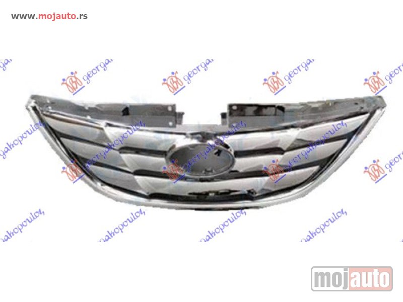 Glavna slika -  PVC MASKA HROM (HROM OKVIR) Hyundai sonata 11-15 -dostupno - MojAuto