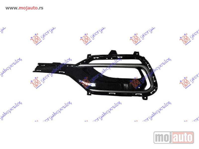 Glavna slika -  RESETKA PREDNJEG BRANIKA (SA MAGLENKOM) (HROM LAJSNA) Levo Hyundai santa fe 16-18 -dostupno - MojAuto