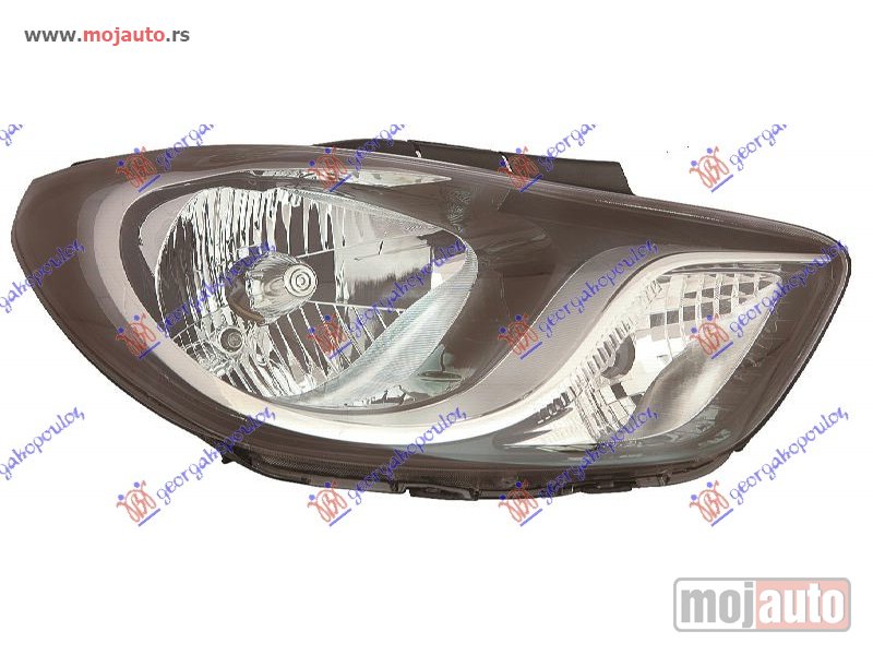 Glavna slika -  FAR ELEKTRICNI CRNI (SA MOTOROM) (DEPO) Desno Hyundai i10 10-13 -dostupno - MojAuto