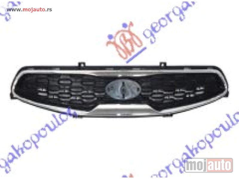 Glavna slika -  PVC MASKA (HROM OKVIR) Kia picanto 15-17 -dostupno - MojAuto