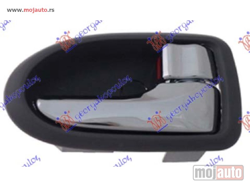Glavna slika -  KVAKA PREDNJIH/ZADNJIH VRATA UNUTRASNJA HROM/SIVA Desno Mazda mpv 03-06 -dostupno - MojAuto
