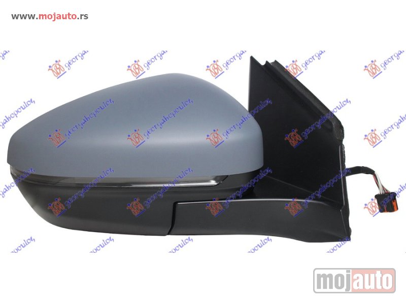 Glavna slika -  RETROVIZOR ELEKTRICNI SA GREJACEM PM (MIGAVAC) (SENZOR) (A KVALITET) (KONVEKSNO STAKLO) Desno Citroen c5 air cross 18- -dostupno - MojAuto