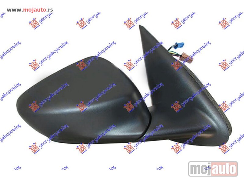 Glavna slika -  RETROVIZOR ELEKTRICNI SA GREJACEM (SENZOR) (7 PIN) (A KVALITET) (KONVEKSNO STAKLO) Desno Citroen c-elysee 13-16 -dostupno - MojAuto