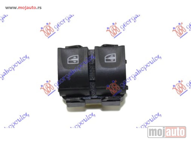 Glavna slika -  PREKIDAC U PREDNJIM VRATIMA (2 TASTERA) (LEVI AUTO) (PREDNJA VRATA) (BELI KONEKTOR) (BELO SVETLO) (7 PIN) Levo Dacia duster 10-17 -dostupno - MojAuto