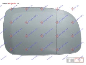 NOVI: delovi  STAKLO RETROVIZORA SA GREJACEM PLAVO (KRATKO) (KONVEKSNO) Desno Seat arosa 97-00 -dostupno