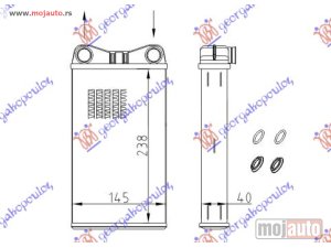 NOVI: delovi  GREJAC KABINE (238x145) Seat exeo 09-13 -nedostupno