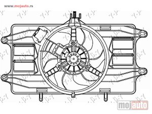 NOVI: delovi  VENTILATOR KOMPLET (1.9 DIZEL) (+AC) Fiat doblo 01-05 -dostupno