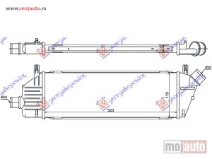 NOVI: delovi  HLADNJAK INTERKULERA 1.5 DCi (522x178x30) Nissan micra (k12) 02-10 -dostupno
