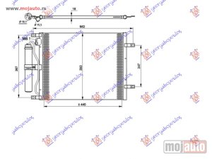 NOVI: delovi  HLADNJAK KLIME 1.5 DCI (490x376x16) Nissan note 06-13 -dostupno