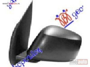NOVI: delovi  RETROVIZOR ELEKTRICNI CRNI -08 (KONVEKSNO STAKLO) Levo Nissan p/u (d40) navara 2wd-4wd 05-10 -dostupno