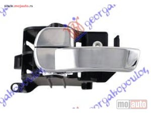 NOVI: delovi  KVAKA VRATA UNUTRASNJA HROM (SA BRAVOM) Levo Nissan p/u (d40) navara 2wd-4wd 05-10 -dostupno